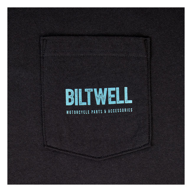 Biltwell Old Junk Pocket T-Shirt Black - FREE UK Shipping, FREE 365 Day Returns | Moto Central