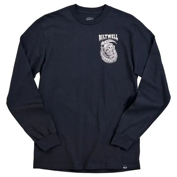 Biltwell Creep Long Sleeves T-Shirt Black - front view
