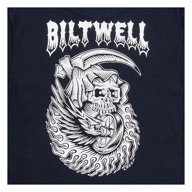Biltwell Creep Long Sleeves T-Shirt Black  - FREE UK Shipping, FREE 365 Day Returns | Moto Central