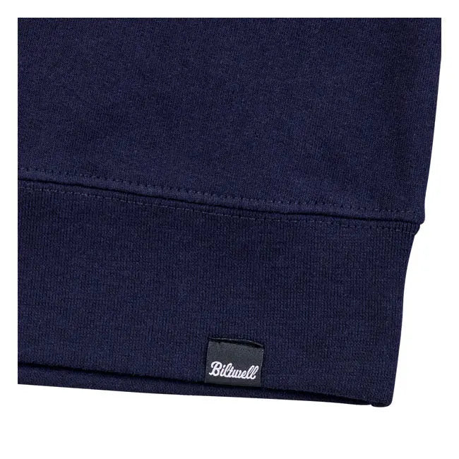 Biltwell Covered Sweatshirt Dark Navy  - FREE UK Shipping, FREE 365 Day Returns | Moto Central