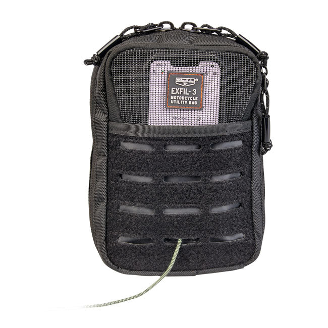 Biltwell Exfil-3 Bag Black - FREE UK Shipping, FREE 365 Day Returns | Moto Central
