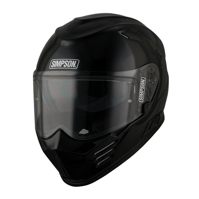Simpson Venom Full Face Helmet Metal Black - FREE UK Shipping, FREE 365 Day Returns | Moto Central