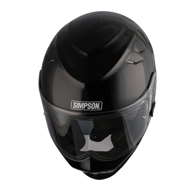 Simpson Venom Full Face Helmet Metal Black - FREE UK Shipping, FREE 365 Day Returns | Moto Central