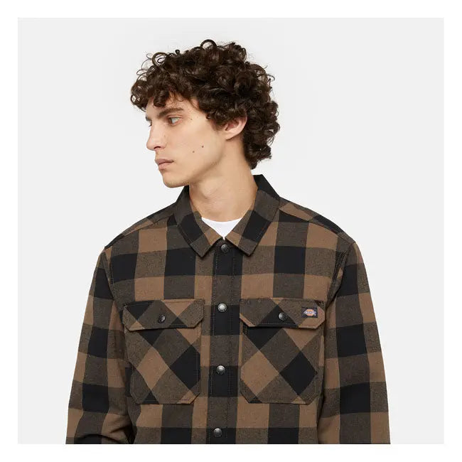 Dickies Sacramento Shirt Mushroom  - FREE UK Shipping, FREE 365 Day Returns | Moto Central