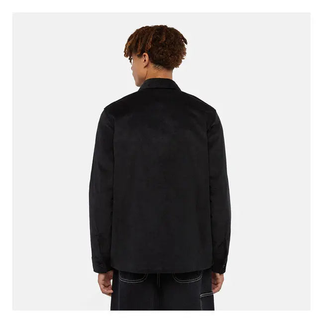 Dickies Corduroy Shirt Black  - FREE UK Shipping, FREE 365 Day Returns | Moto Central