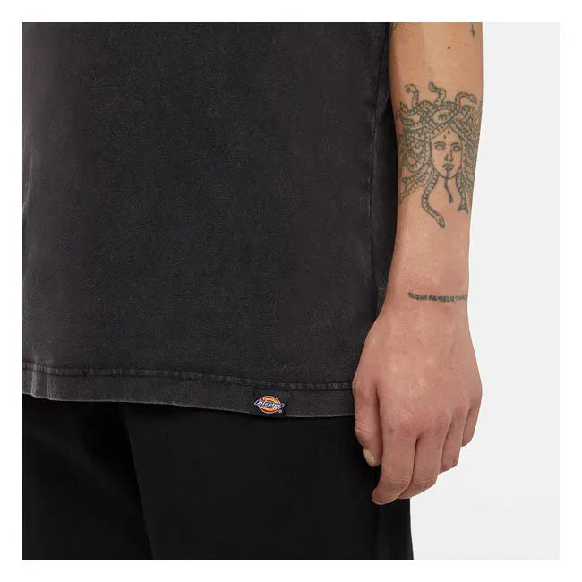 Dickies Plentywood T-Shirt Acid Wash Black  - FREE UK Shipping, FREE 365 Day Returns | Moto Central