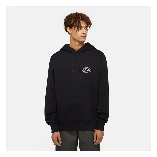 Dickies Globe Hoodie Black  - FREE UK Shipping, FREE 365 Day Returns | Moto Central