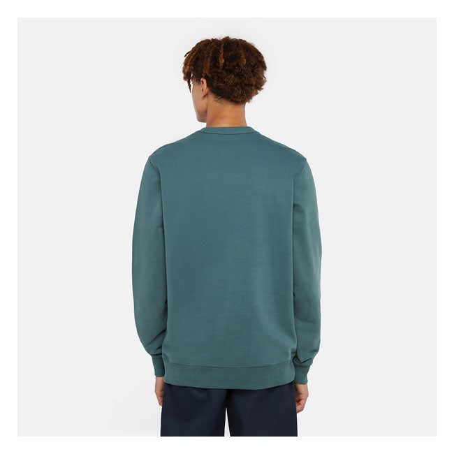 Dickies Aitkin Sweatshirt Green / Surf Blue - FREE UK Shipping, FREE 365 Day Returns | Moto Central