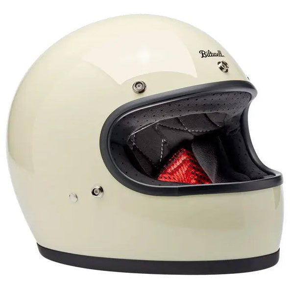 Biltwell Gringo Santa Cruz Handmade Vintage White - left-side profile