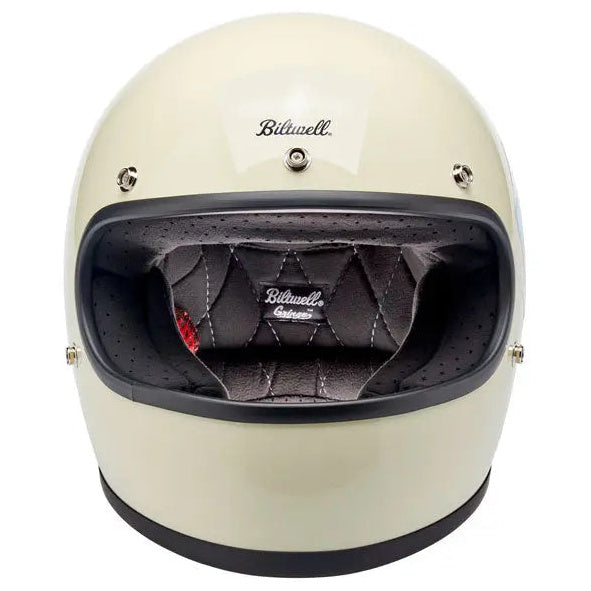 Biltwell Gringo Santa Cruz Handmade Vintage White - front view