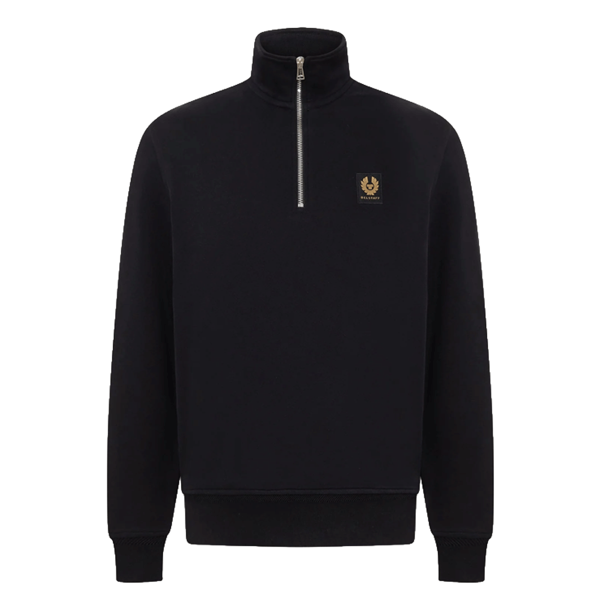 Belstaff Quarter Zip Sweatshirt Black FREE UK Delivery, FREE 365 Day Returns | Moto Central