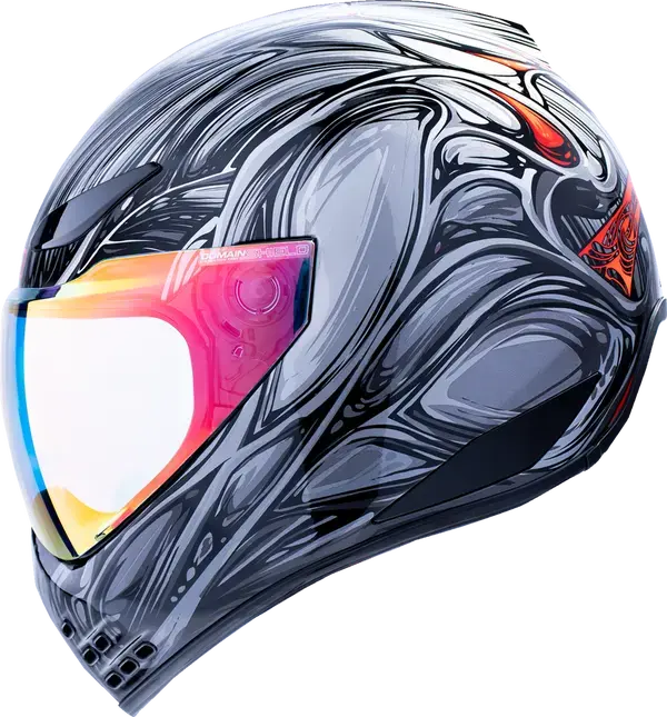 Icon Domain Nouveau Silver - FREE UK Shipping, FREE 365 Day Returns | Moto Central