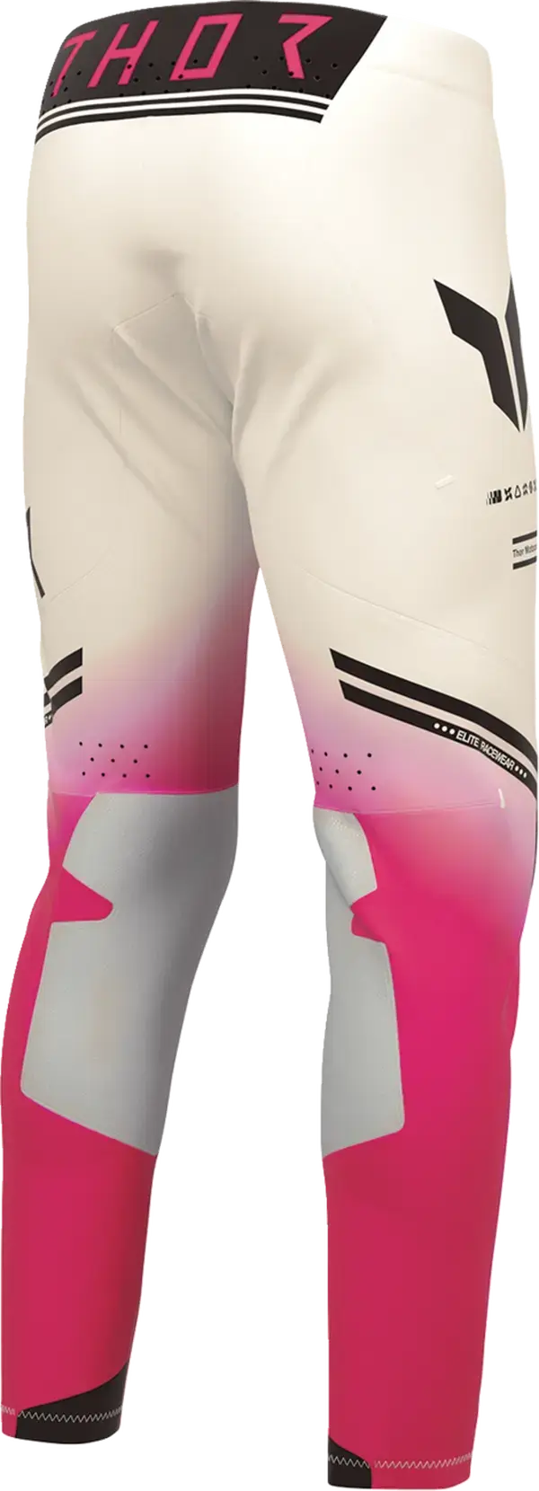 Thor Sportmode Geo MX Textile Trouser Vintage White / Pink - FREE UK Shipping, FREE 365 Day Returns | Moto Central