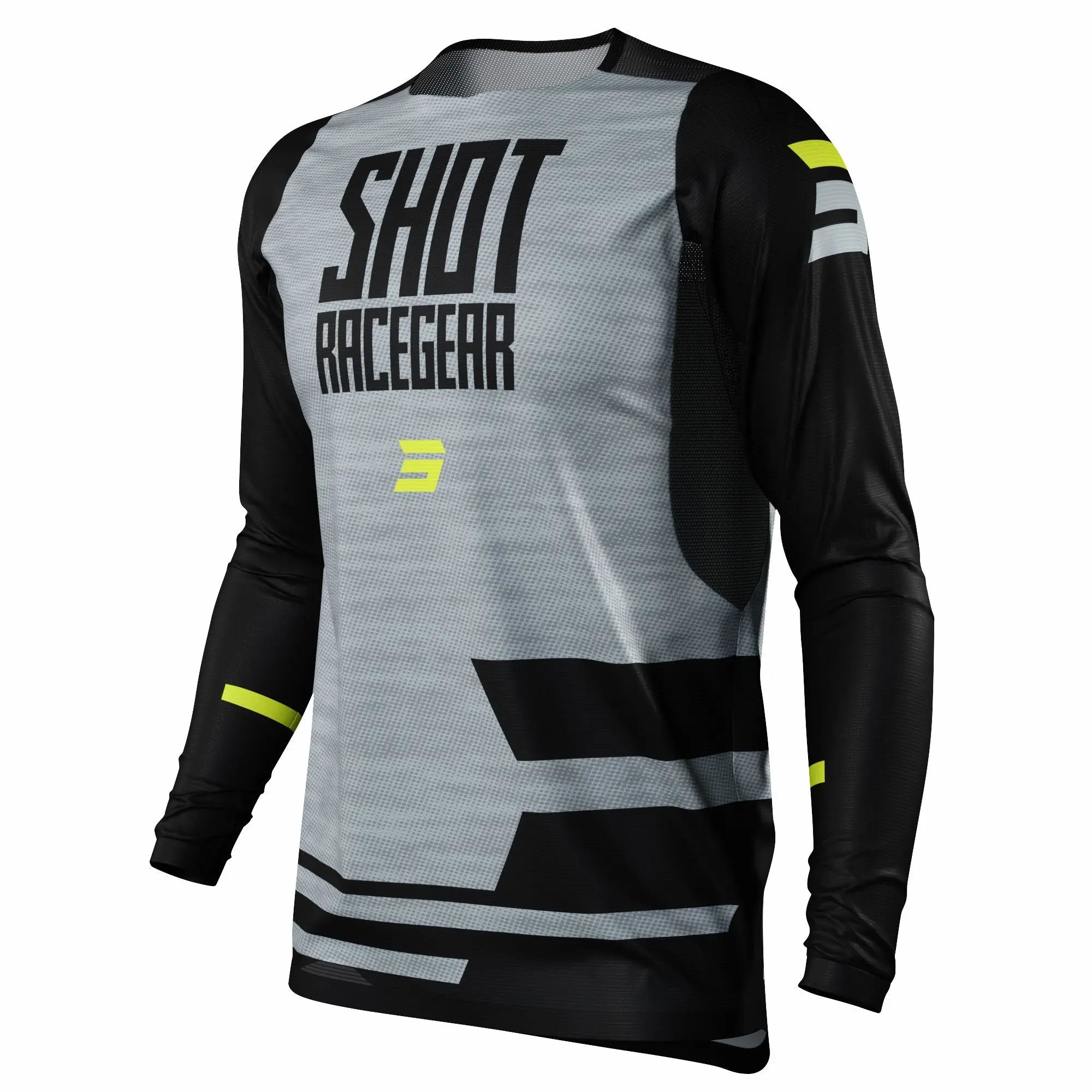 Shot Contact Jersey Loom Grey - FREE UK Shipping, FREE 365 Day Returns | Moto Central