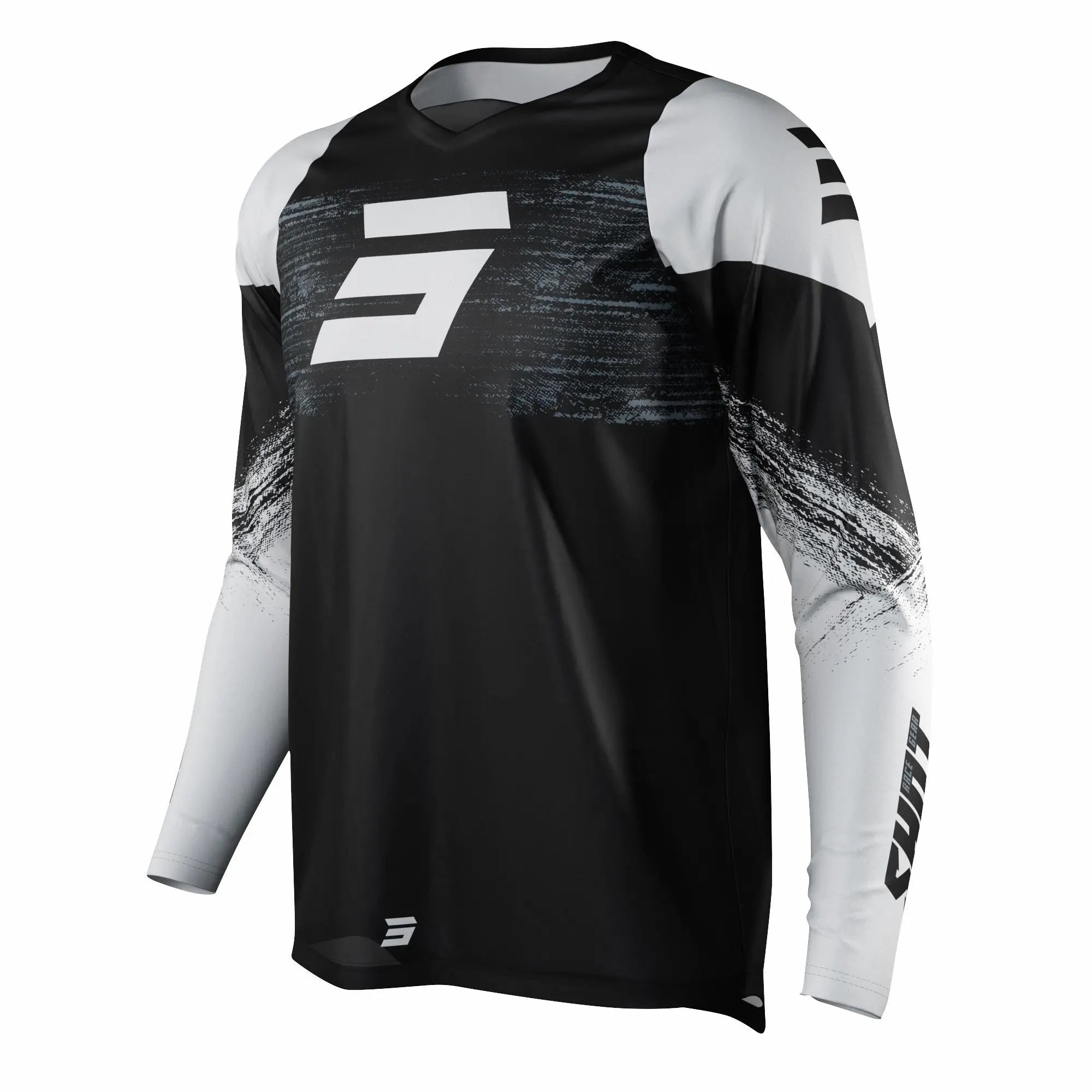 Shot Raw Jersey Burst Black - FREE UK Shipping, FREE 365 Day Returns | Moto Central