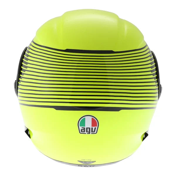 agv compact-st coarse helmet yellow black AGV Compact-ST Vermont Flip Up Helmet Fluo Yellow/Black FREE Delivery