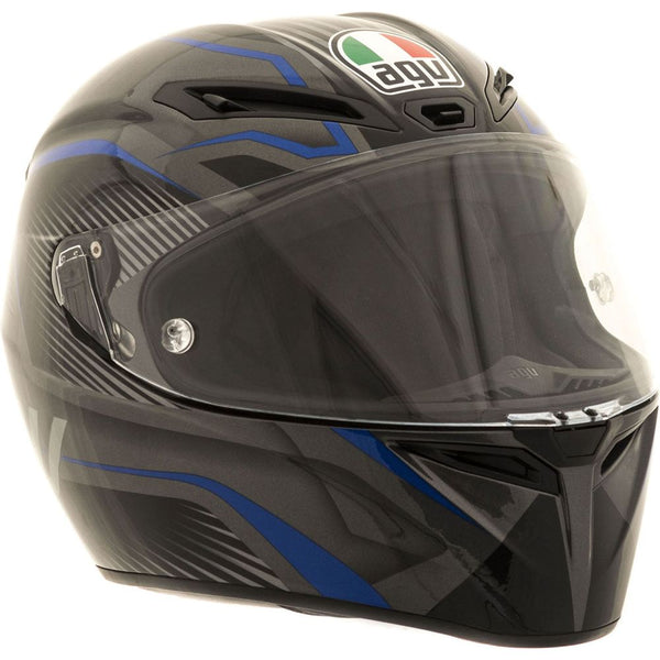 AGV GT Veloce TXT Black / Gunmetal / Blue