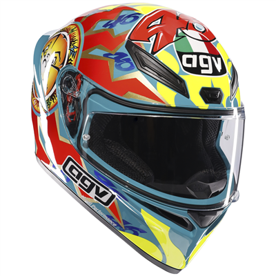 ■美品!■AGV K1 ロッシ MUGELLO アジアンフィット L ROSSI AGV K1-S Rossi Mugello 1999 Full Face Helmet Replica FREE UK Delivery