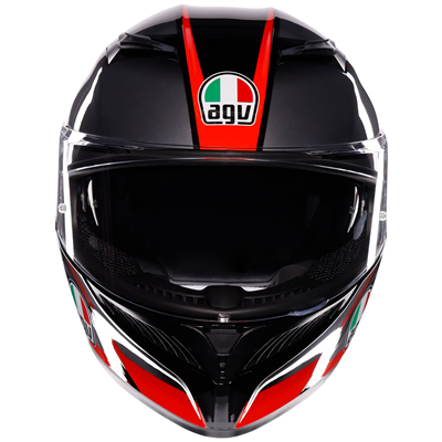 AGV K3 ECE 22.06 Striga Matt Black / Grey / Red
