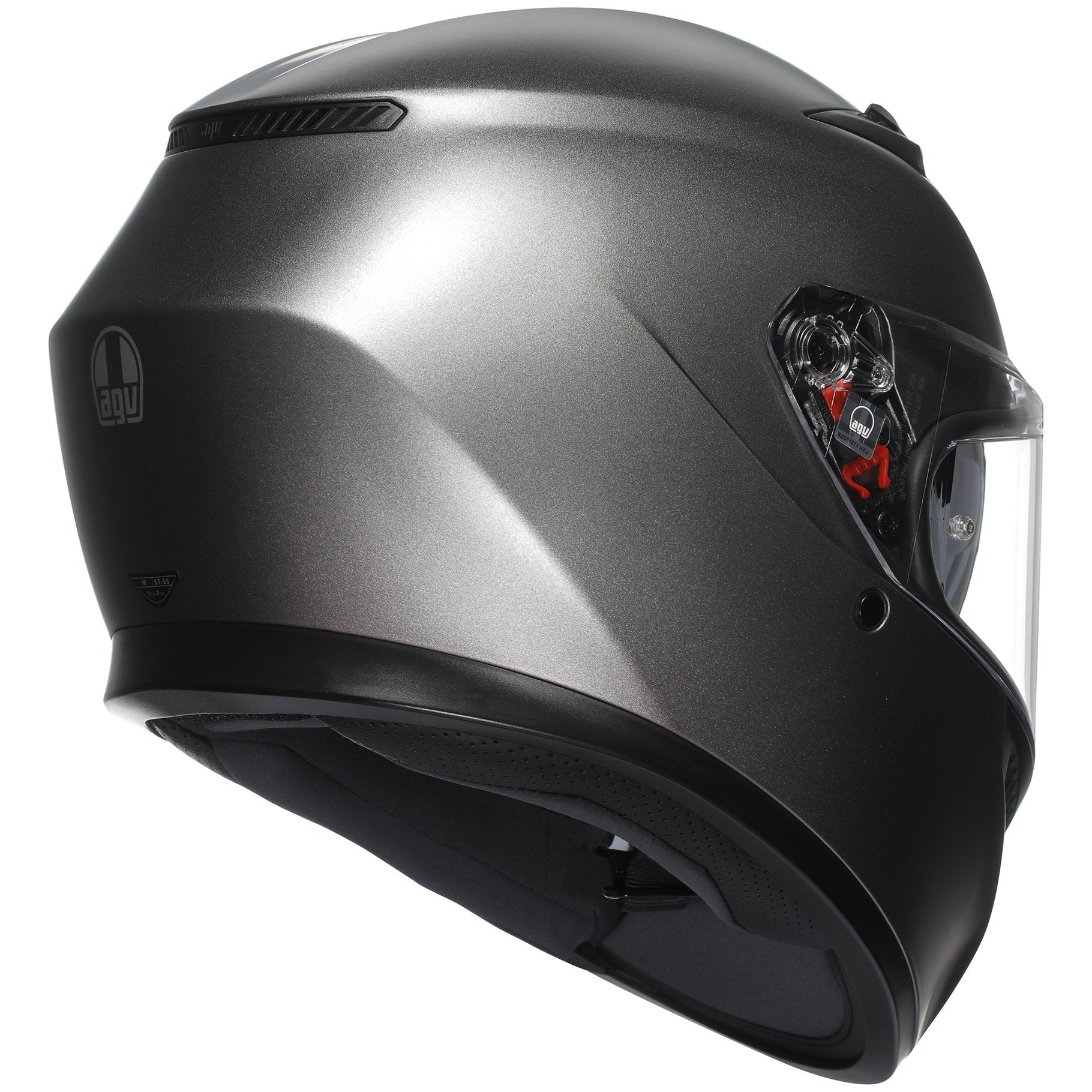 AGV K3 Full Face Helmet Matt Luna Grey FREE Delivery, 365 Day Returns