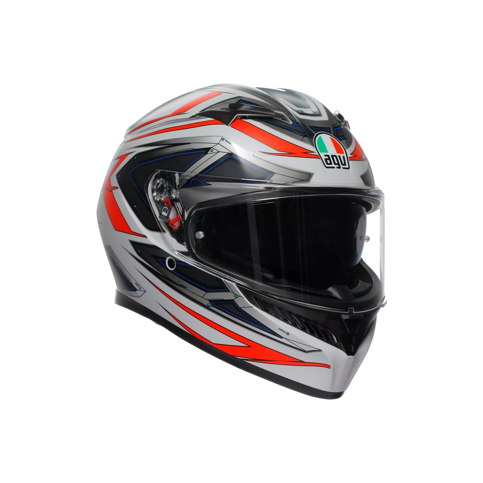 AGV K3 Space White / Fluo Red