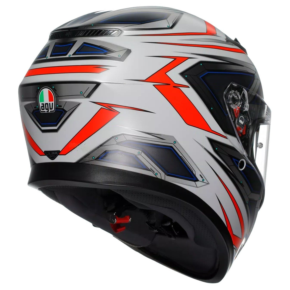 AGV K3 Space White / Fluo Red - additional product view