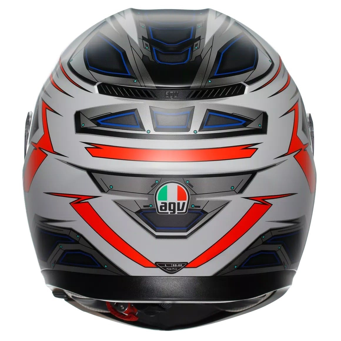 AGV K3 Space White / Fluo Red - additional product view 1