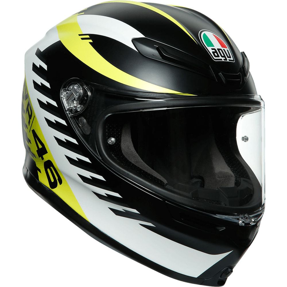 agv k6 l AGV K6 VR46 Full Face Helmet Black FREE UK Delivery, 365 Day Returns