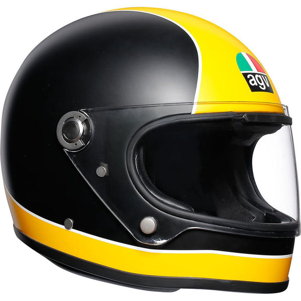 AGV X3000 Full Face Helmet Super Matt Black/Yellow FREE UK Delivery
