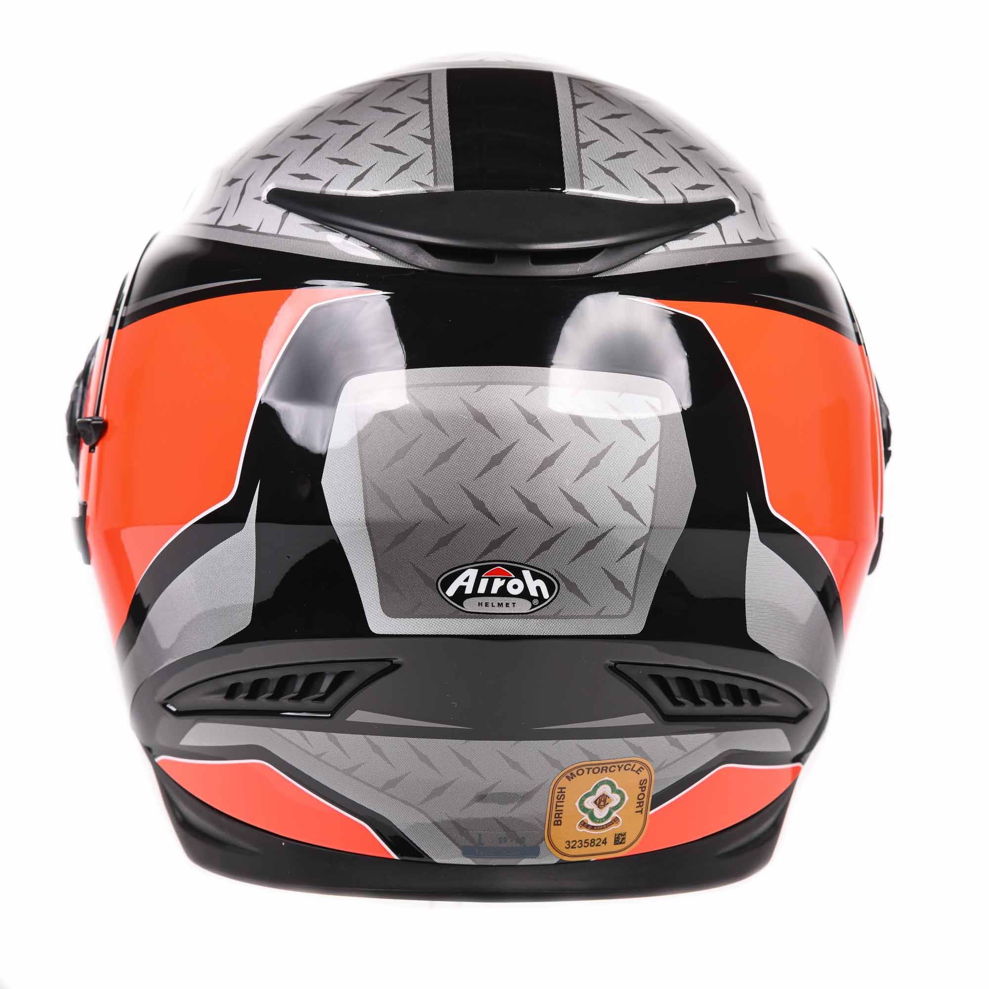 Airoh Movement S Full Face Helmet Steel Gloss Orange - FREE UK Shipping, FREE 365 Day Returns | Moto Central