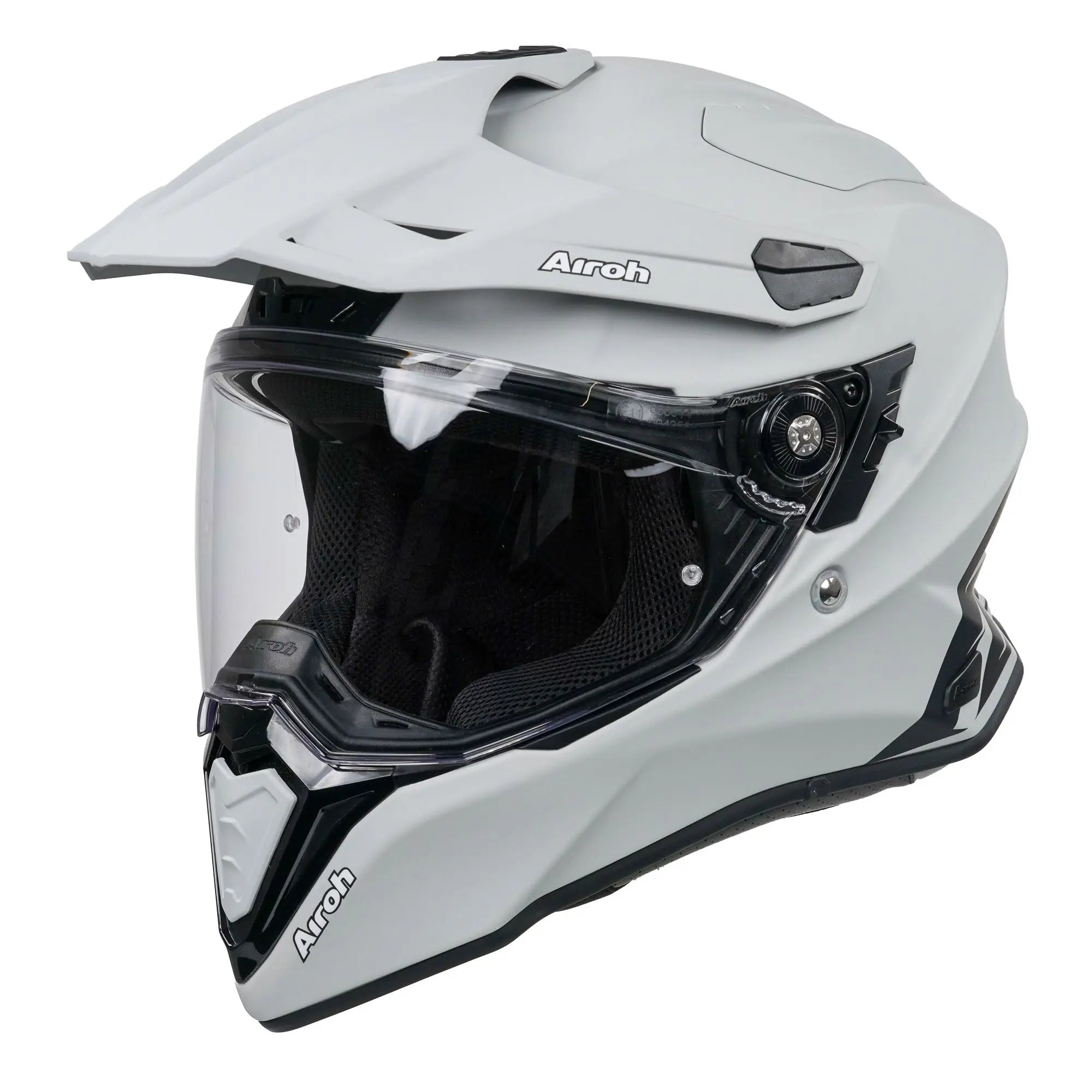 Airoh Commander アドベンチャーヘルメット グレー M Airoh Commander Adventure Helmet Matt Concrete Grey FREE UK