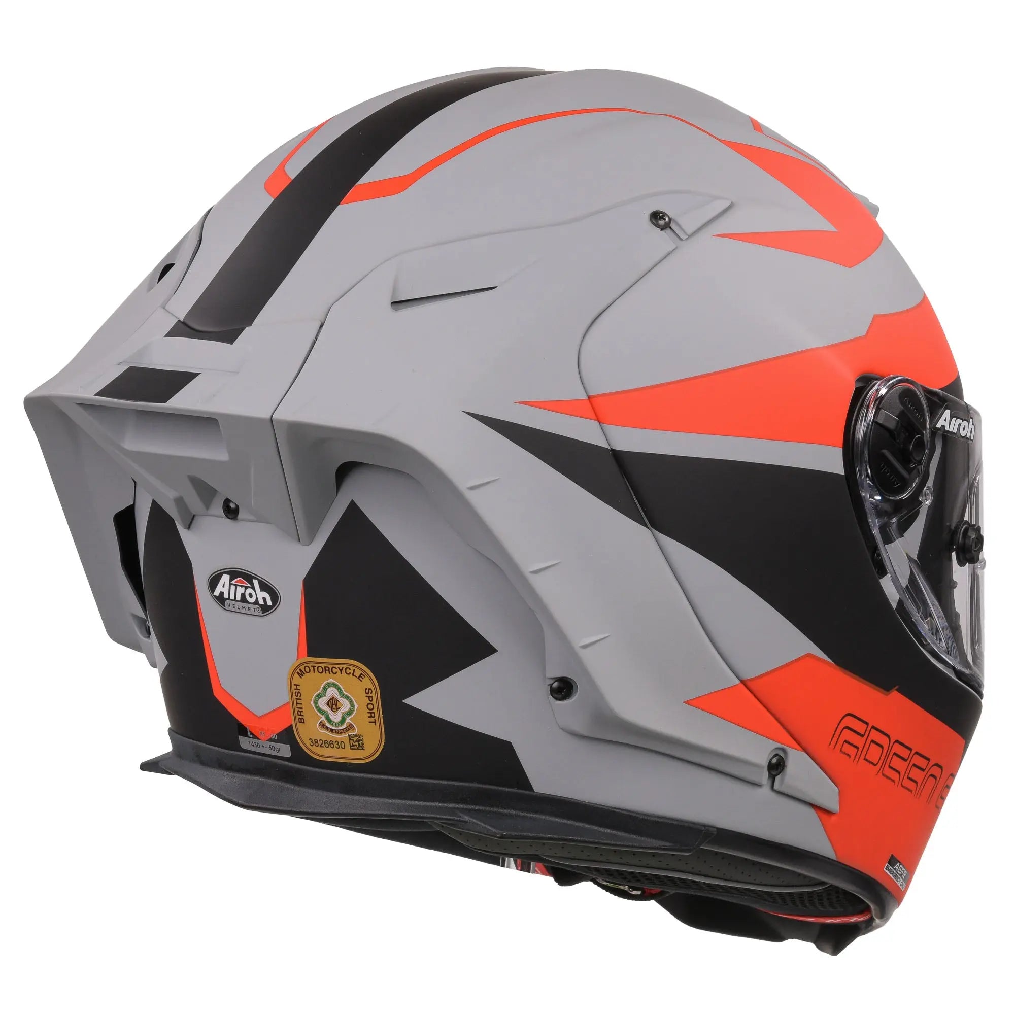 Airoh GP550S Full Face Helmet Matt Orange - FREE UK Shipping, FREE 365 Day Returns | Moto Central