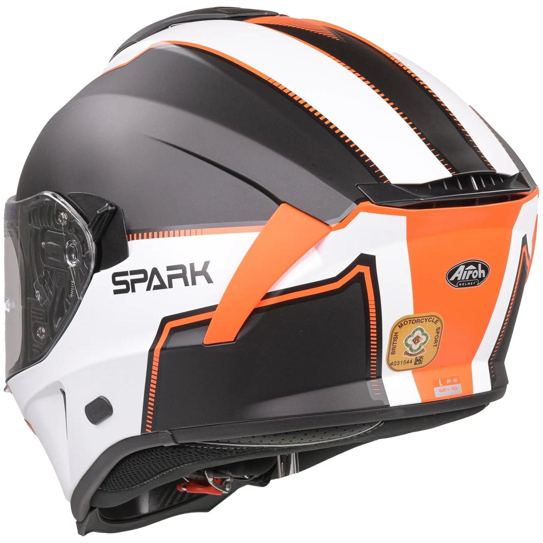 Airoh Spark Flow Full Face Helmet Matt Orange - FREE UK Shipping, FREE 365 Day Returns | Moto Central