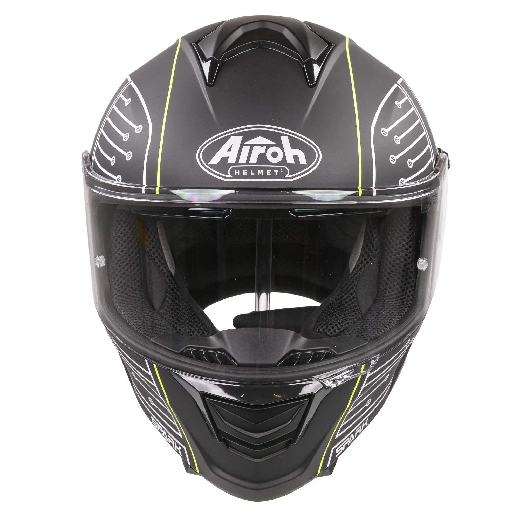 AIROH Casco Integrale SPARK SCALE MATT XL – HRT, Visiera Extra-wide, Pinlock Incluso, Pronto Bluetooth