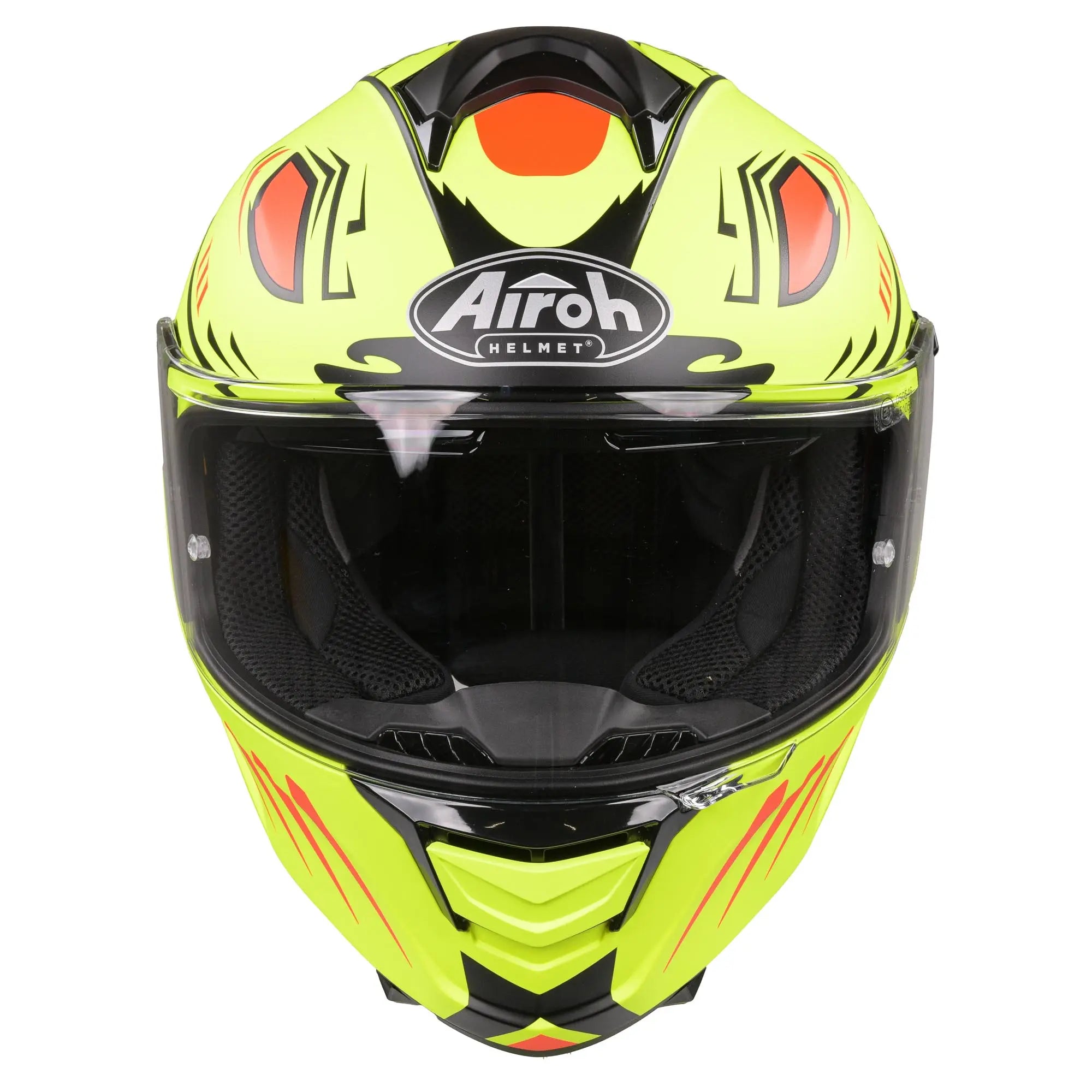 Airoh Spark Flow Full Face Helmet Matt Fluo Yellow Vibe FREE Delivery
