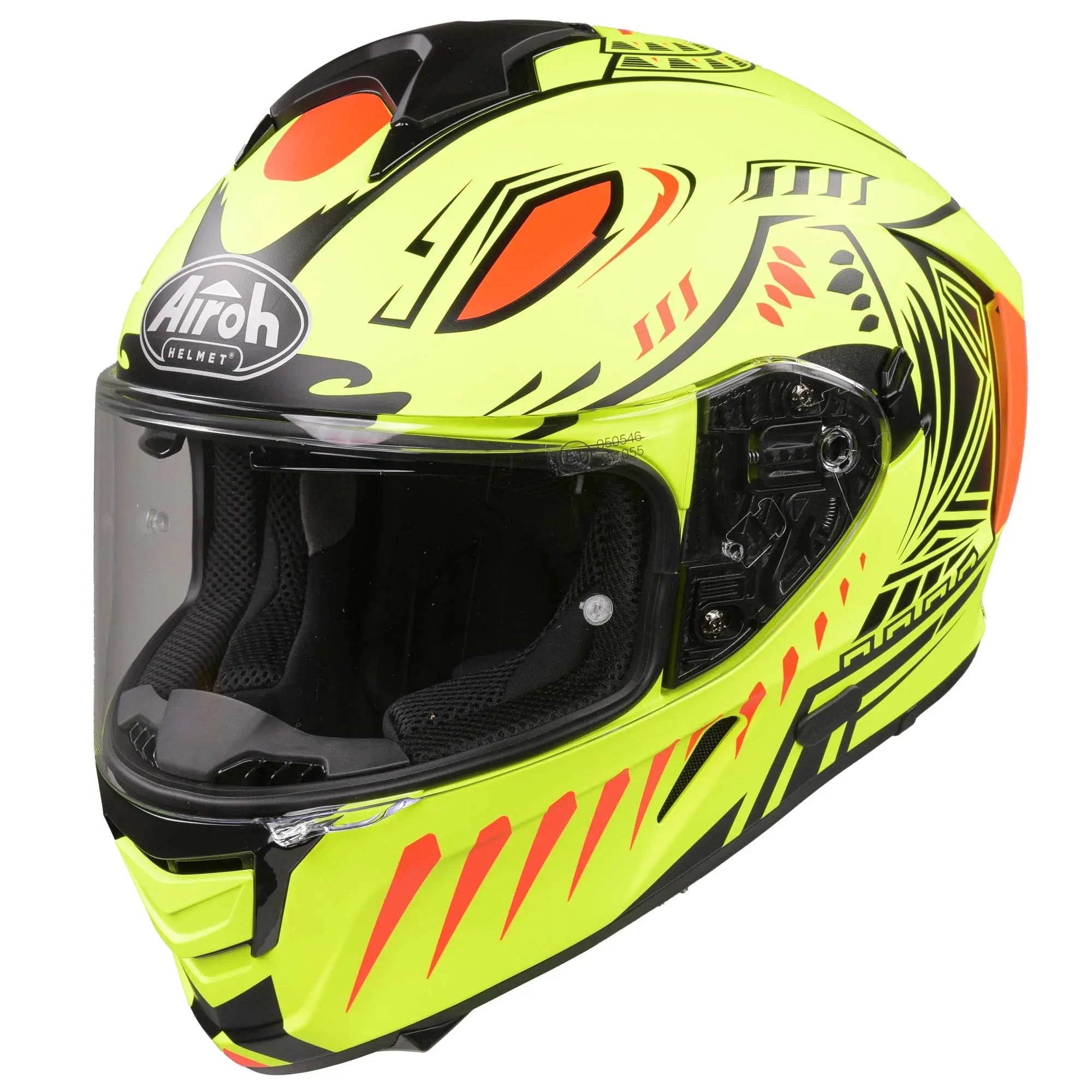 Airoh Spark Flow Full Face Helmet Matt Fluo Yellow Vibe FREE Delivery