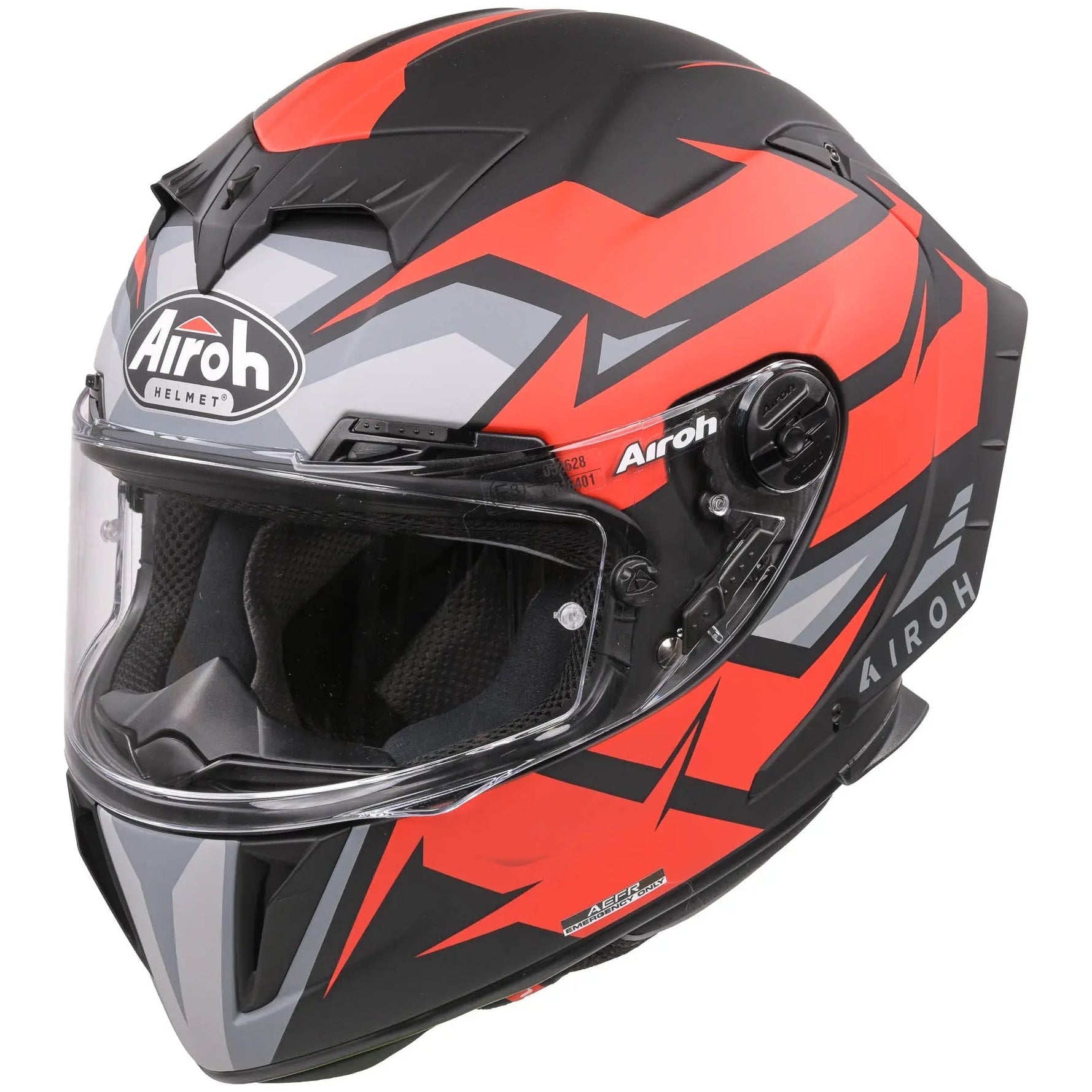 Airoh GP-550 S Wander Matt Red full-face motorcycle helmet, left-front three-quarter view
