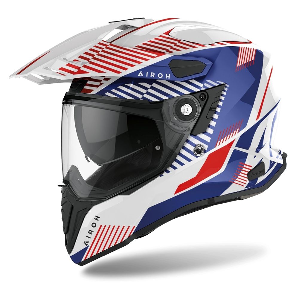 Airoh Commander Adventure Gloss Boost White / Blue