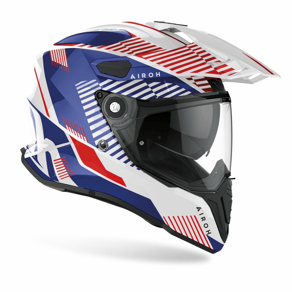 Airoh Commander Adventure Gloss Boost White / Blue
