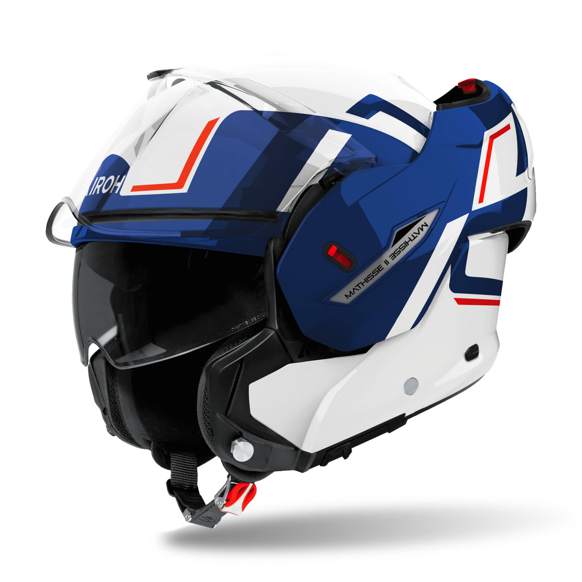 Airoh Mathisse 2 Gloss Genius Blue / Red FREE UK Delivery, FREE 365 Day Returns | Moto Central