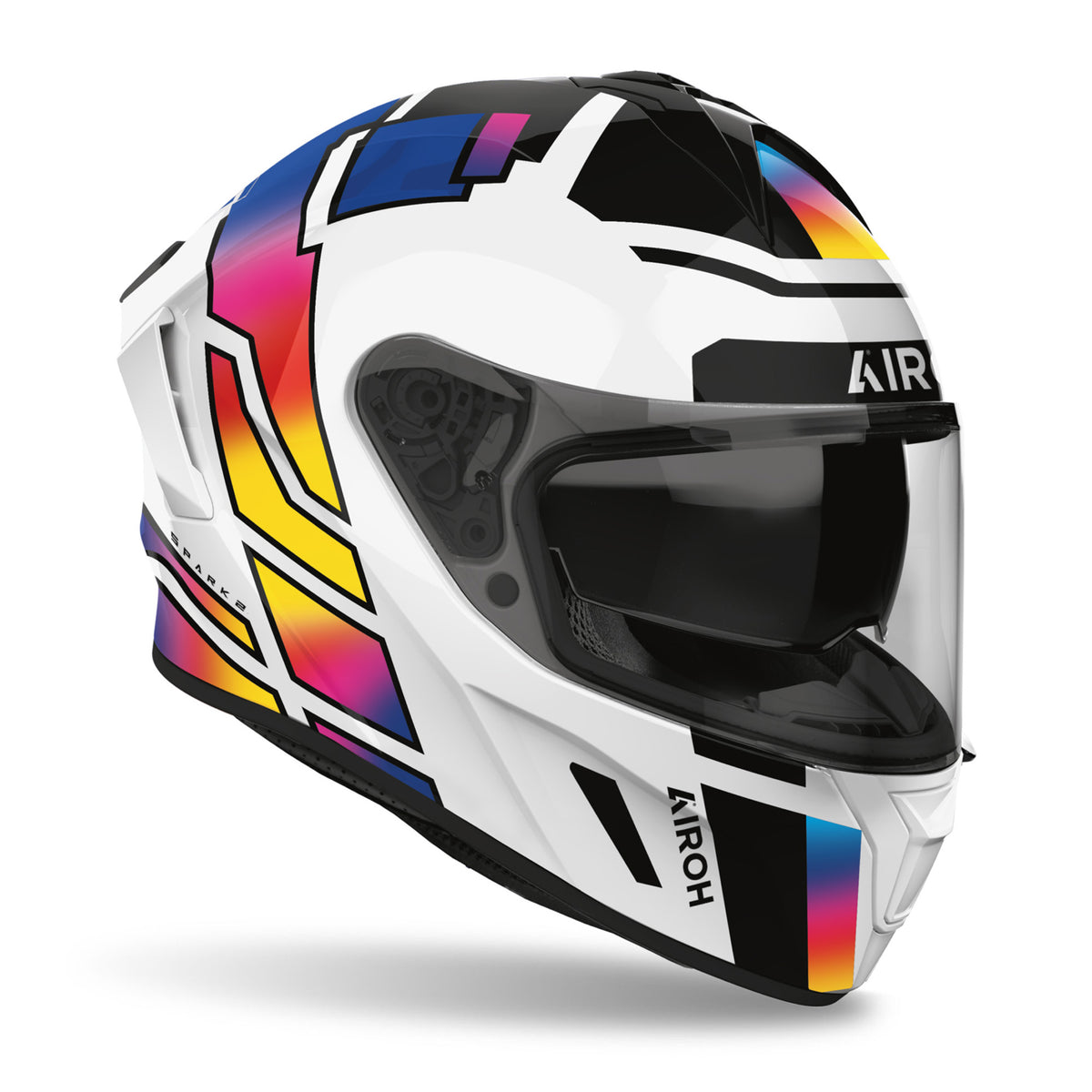 Airoh Spark 2 Gloss Lively Rainbow FREE UK Delivery, FREE 365 Day Returns | Moto Central