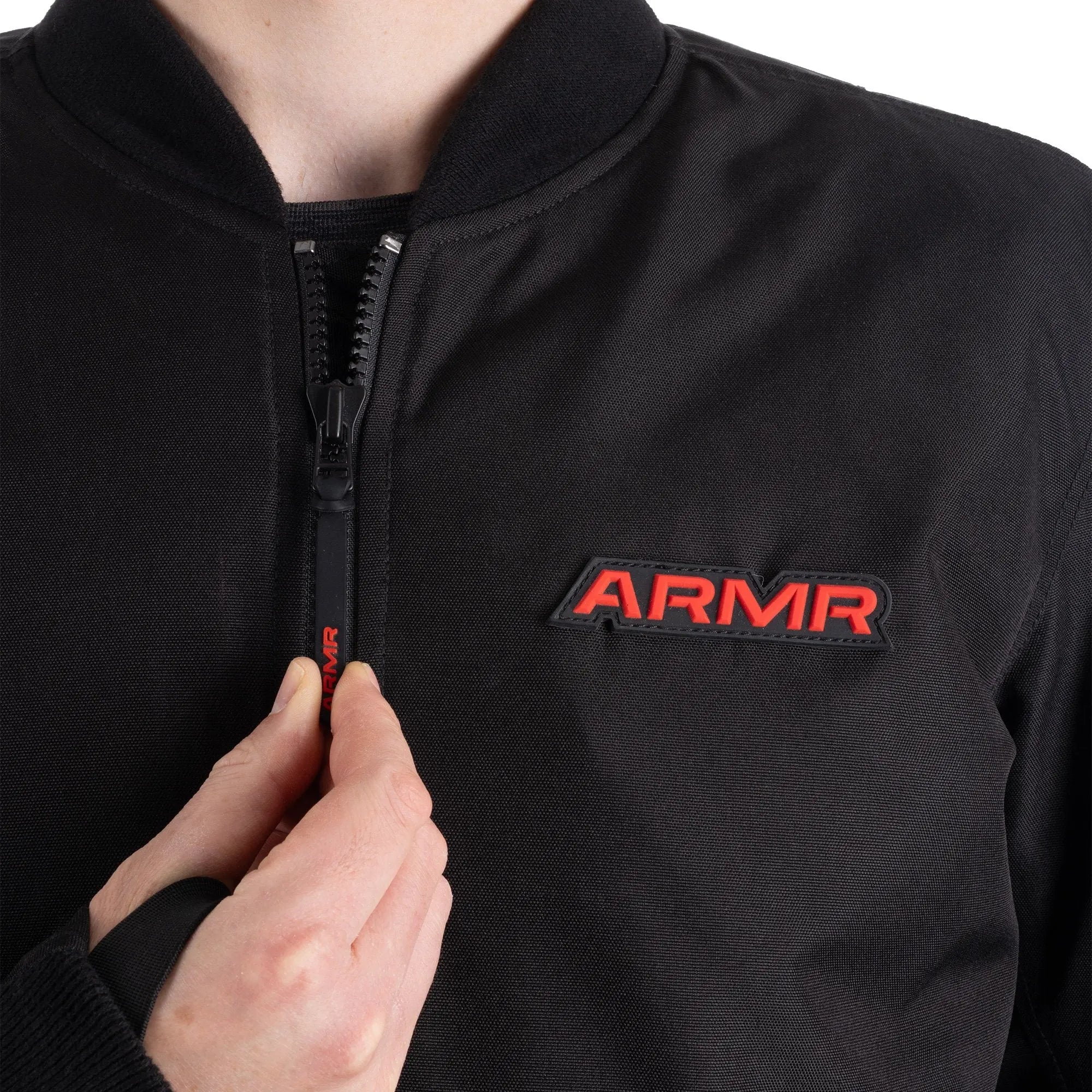 ARMR Bomber 2.0 Textile Jacket Black  - FREE UK Shipping, FREE 365 Day Returns | Moto Central