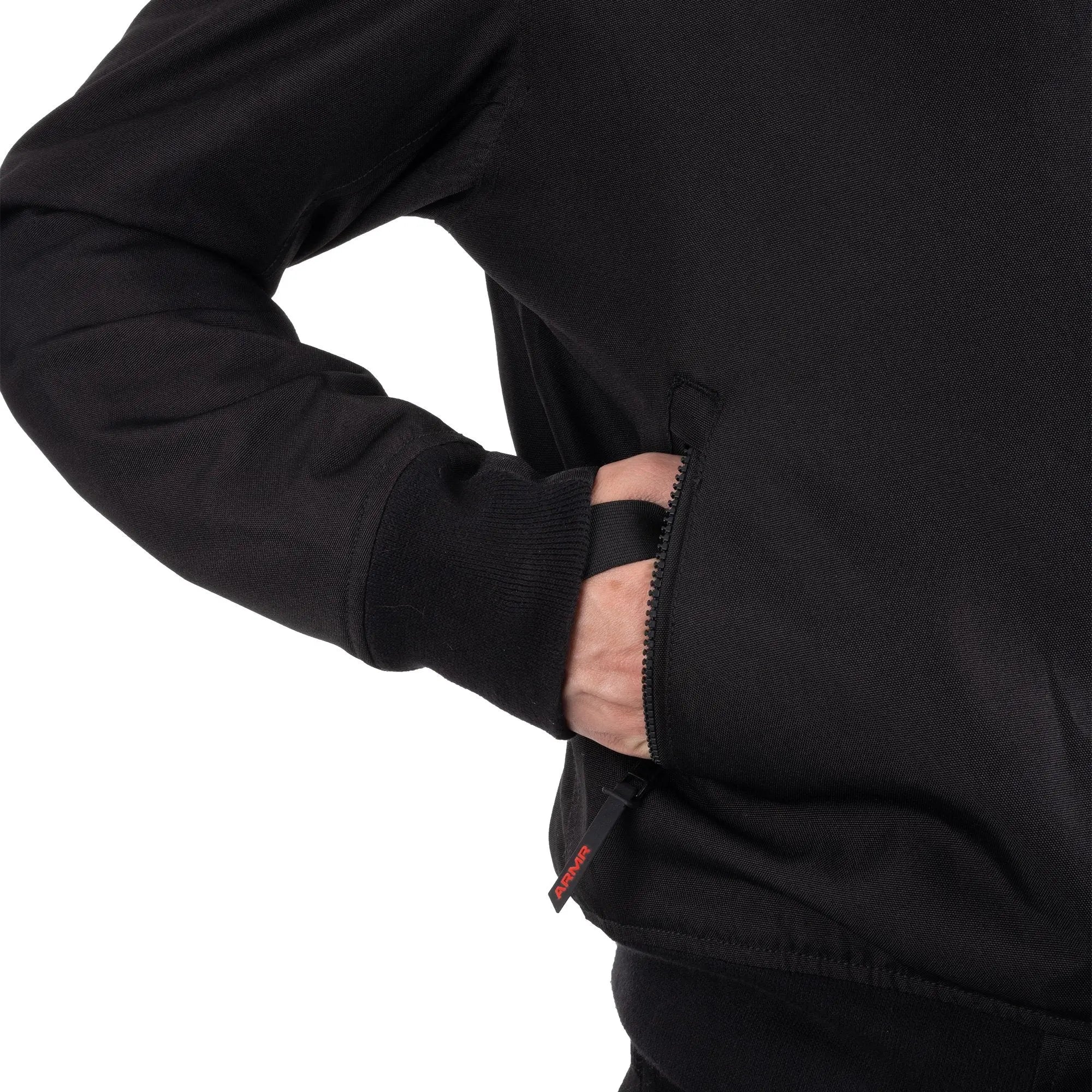 ARMR Bomber 2.0 Textile Jacket Black  - FREE UK Shipping, FREE 365 Day Returns | Moto Central