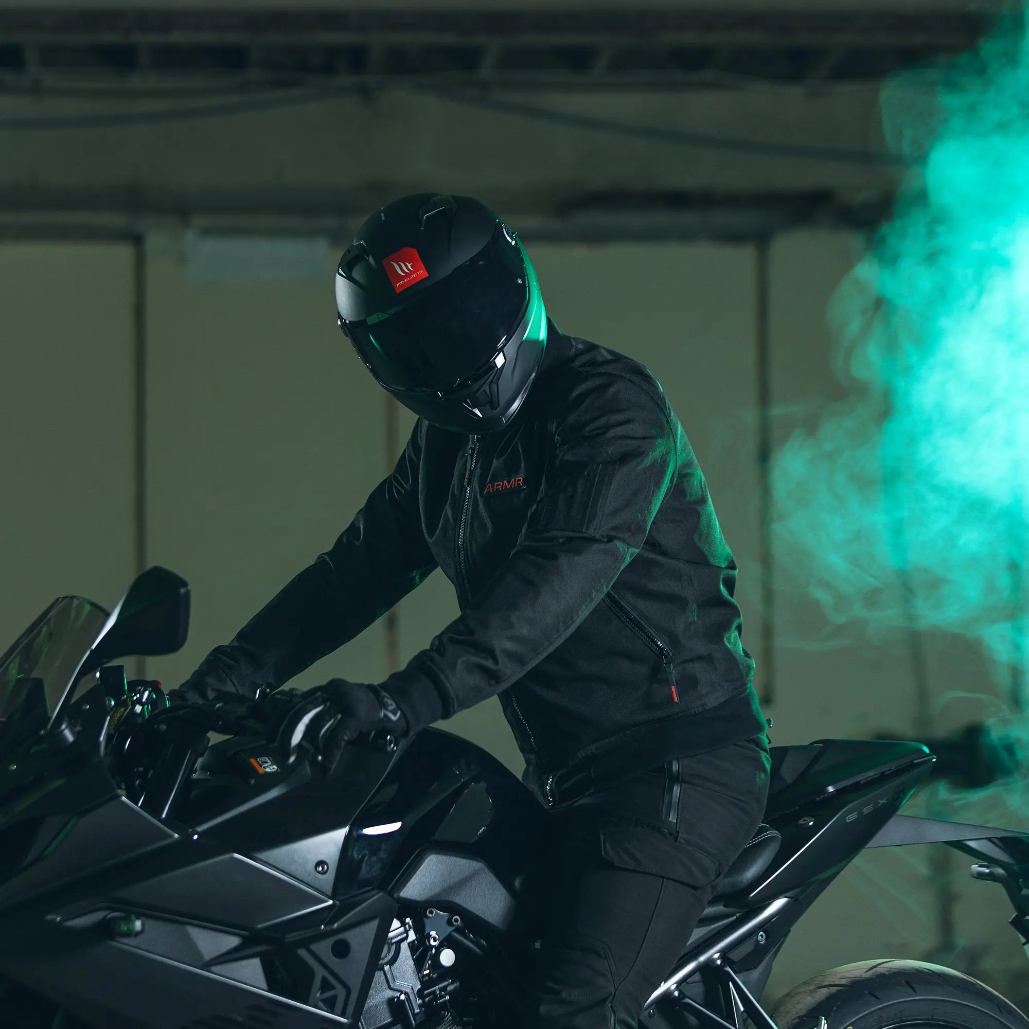 ARMR Bomber 2.0 Textile Jacket Black  - FREE UK Shipping, FREE 365 Day Returns | Moto Central