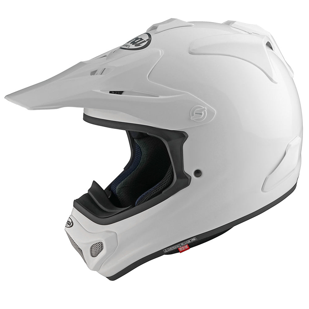 Arai MX-V Evo FIM Plain White FREE UK Delivery, FREE 365 Day Returns | Moto Central