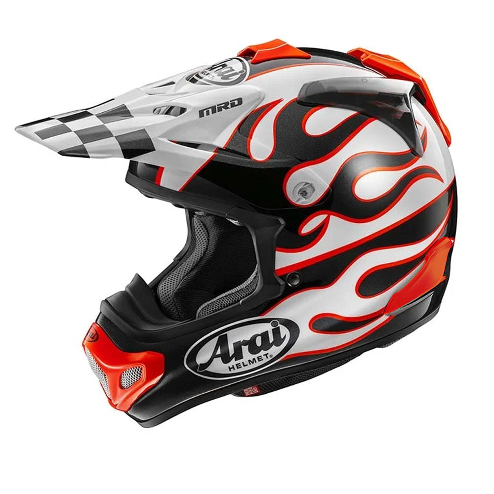 Arai MX-V Evo Flame White FREE UK Delivery, FREE 365 Day Returns | Moto Central