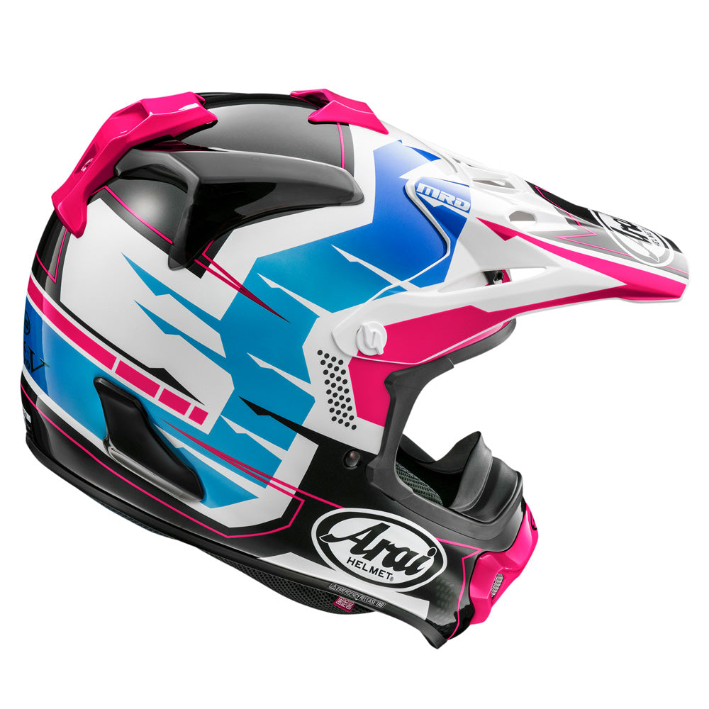Arai MX-V Evo Stingray Pink FREE UK Delivery, FREE 365 Day Returns | Moto Central