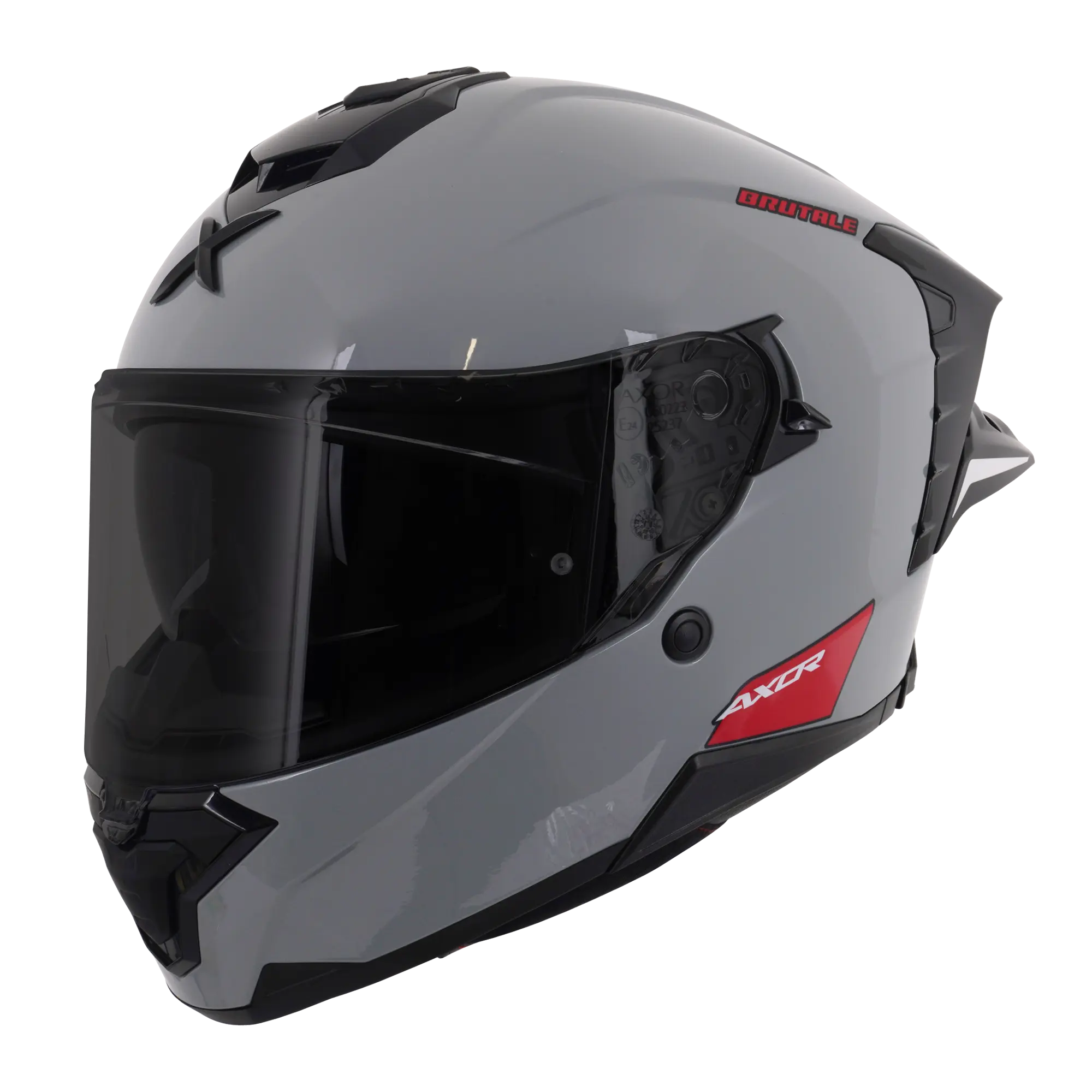 Axor Brutale With Dual Spoiler Gloss Nardo Grey FREE UK Delivery, FREE 365 Day Returns | Moto Central