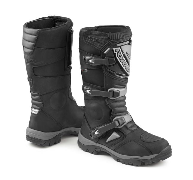 Forma Adventure Dry Boots Black - FREE UK Shipping, FREE 365 Day Returns | Moto Central