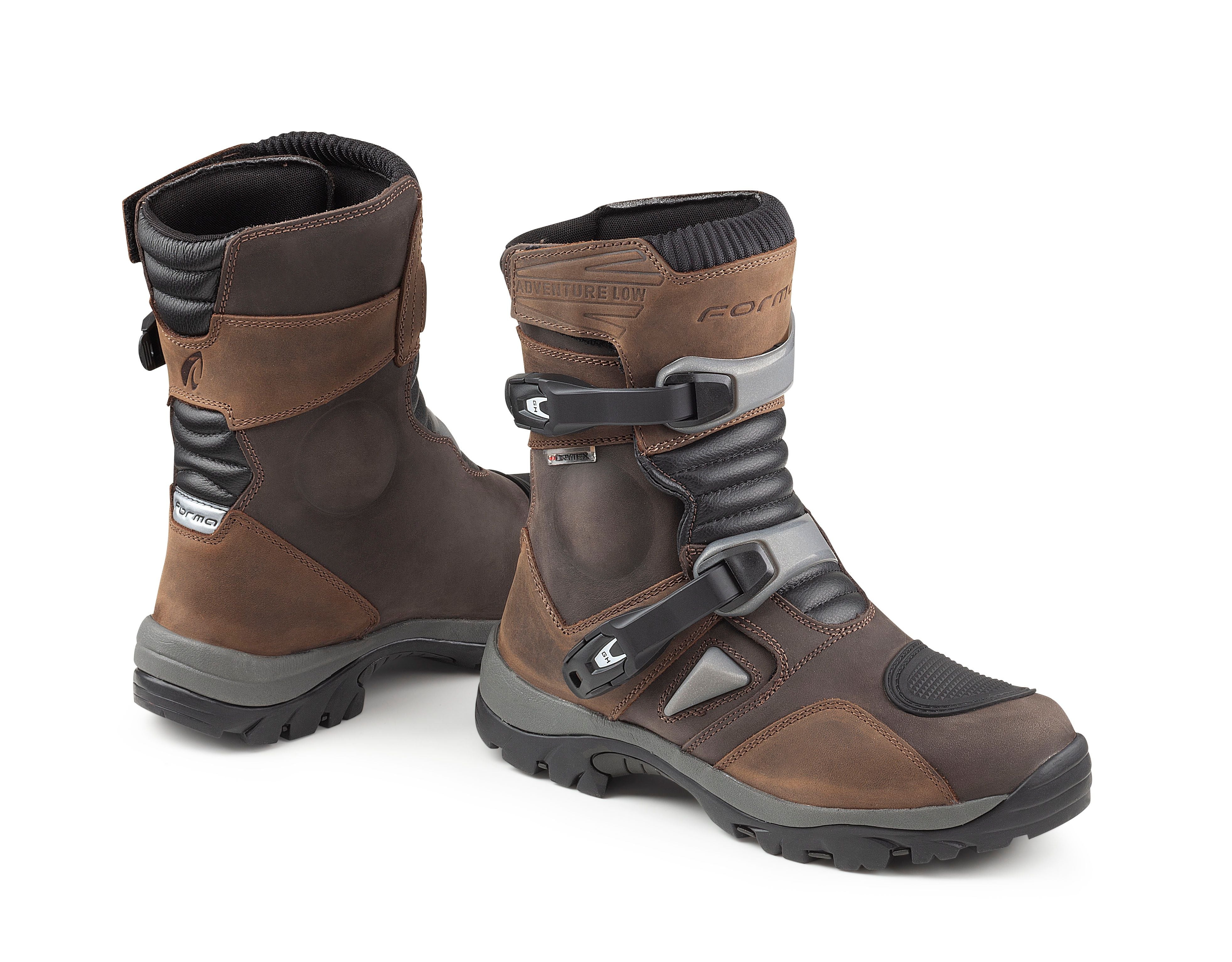 Forma Adventure Low Dry Boots Brown - FREE UK Shipping, FREE 365 Day Returns | Moto Central